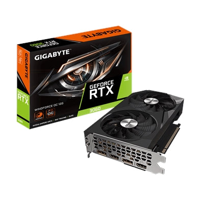 Gigabyte RTX 3060 WINDFORCE OC 12GB GDDR6 Graphics Card Rev 2.0 Gigabyte RTX 3060 WINDFORCE OC 12GB GDDR6 Graphics Card Rev 2.0